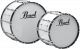 Pearl Drums CMB2014-33 Marching Band Competitor Grosse Caisse 20x14 Pure White  - Image n°2