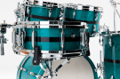 Pearl Drums MP4C1465SC-850 Custom Aqua Turquoise Stripe