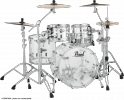 Pearl Drums Batterie Crystal Beat Ultra Clear 22 4 FUTS