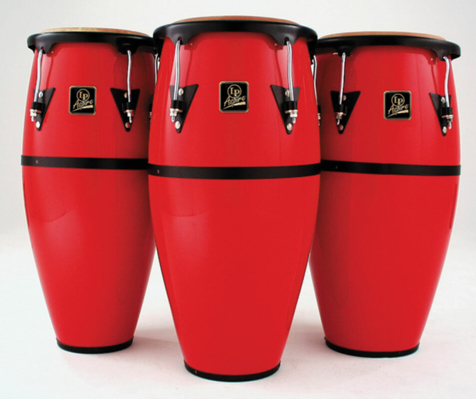 LATIN PERCUSSION SET DE CONGAS ROUGE TRANSPARENT A647B/RW La musique