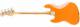 Fender PLAYER JAZZ BASS® Pau Ferro, Capri Orange - Image n°3