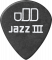 Dunlop 482P135 Médiators Pitch Black Jazz III Player's Pack de 12, 1,35mm - Image n°3