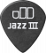 Dunlop 482P150 Médiators Pitch Black Jazz III Player's Pack de 12, 1,50mm - Image n°3