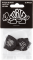 Dunlop 482P60 Médiators Pitch Black Jazz III Player's Pack de 12, 0,60mm - Image n°2