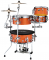 Tama COCKTAIL-JAM 4pc 16'' BRIGHT ORANGE SPARKLE - Image n°2