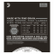 D'Addario Cordes pour basse D'Addario Chromes ECB84, Custom Light, 40-100, cordes longues - Image n°4