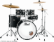 Pearl Drums Batterie Decade Rock 22 - 5 fûts - Satin Slate Black - Image n°2