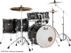 Pearl Drums Batterie Decade Hyper Rock 22 6 fûts Satin Black Burst - Image n°5
