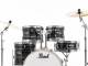 Pearl Drums Export Fusion 20'' - 5 fûts - Graphite Silver Twist / Pack Sabian SBR 3 cymbales  - Image n°5