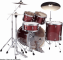 Pearl Drums Export Rock 22'' - 5 fûts - Black Cherry Glitter / Pack Sabian SBR 3 cymbales - Image n°3