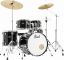 Pearl Drums Roadshow Fusion 20'' - 5 fûts - Jet Black B-50 / Pack Sabian Solar 3 cymbales - Image n°2