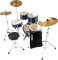 Pearl Drums Roadshow Jazz 18 5 fûts - Royal Blue Metallic + B-50 + Pack Sabian Solar 3 cymbales - Image n°3