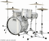 Pearl Drums PSP923XPC-452 President Phenolic Pearl White Oyster - Image n°3