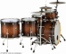 Pearl Drums Batterie Session Studio Select Rock 24 3 fûts gloss barnwood brown - Image n°5