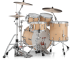 Pearl Drums Rock 22 4 fûts - GyroLock-L Premium Matte Natural  - Image n°3