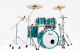 Pearl Drums Fusion 20 4 fûts - GyroLock-L Custom Aqua Turquoise Stripe - Image n°2