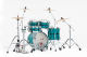 Pearl Drums Fusion 20 4 fûts - GyroLock-L Custom Aqua Turquoise Stripe - Image n°4