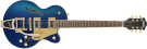 Gretsch Guitars G5655TG Electromatic® Center Block Jr. Single-Cut w/ Bigsby® Gold Hardware, Laurel Fingerboard, Azure metallic