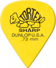Dunlop 412P73 Médiators Sharp Pack de 12, 0,73mm
