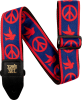 Ernie Ball 4698 Jacquard  Peace Love Dove Rouge et Bleu