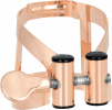 Vandoren LC51PGP Ligature Clarinette M/O Sib or rose + cb plastique