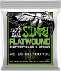 Ernie Ball 2816 BASSES Slinky Flatwound Regular slinky /5c 45/130
