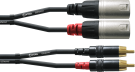 Cordial CFU3MC 2 RCA/2 XLR mâles - 3m 