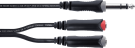Cordial EY0.3VGG Jack - Jack stéréo m./2 Jacks mono f. - 30cm