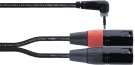 Cordial EY1.5WRMM Mini-Jack / XLR - Mini-J. st. coudé/2 XLR mâles - 1,5m