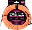 Ernie Ball 6067 Jack/jack coudé 7,62m orange fluo Gaine Tissée