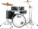 Pearl Drums Batterie Decade Rock 22 - 5 fûts - Satin Slate Black