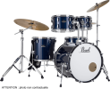 Pearl Drums Roadshow Fusion 20" 5 fûts - Royal Blue Metallic + B-50 + Pack Sabian Solar 3 cymbales