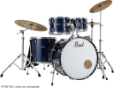 Pearl Drums Roadshow Rock 22" 5 fûts - Royal Blue Metallic + B-50 + Pack Sabian Solar 3 cymbales