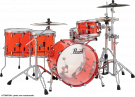 Pearl Drums Batterie Crystal Beat Ruby red 22 4 FUTS