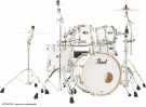 Pearl Drums Masters Maple Gum Fusion 20" 4 fûts SILVER WHITE SWIRL