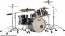 Pearl Drums Batterie Session Studio Select Fusion 20 4 fûts - Black Mirror Chrome