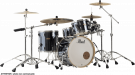 Pearl Drums Batterie Session Studio Select Rock 22" 4 fûts Black Mirror Chrome