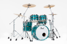Pearl Drums Fusion 20" 4 fûts - GyroLock-L Custom Aqua Turquoise Stripe