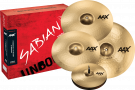 Sabian 25005XCPB Set harmonique14"-16"-21" + crash 18" série AAX